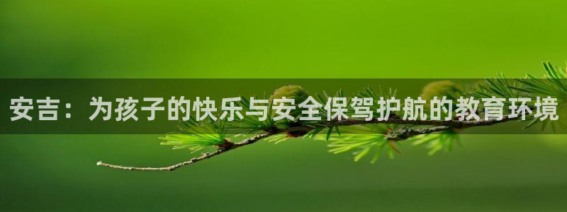 赢咖娱乐登陆地址：安吉：为孩子的快乐与安全保驾护航的教育环境